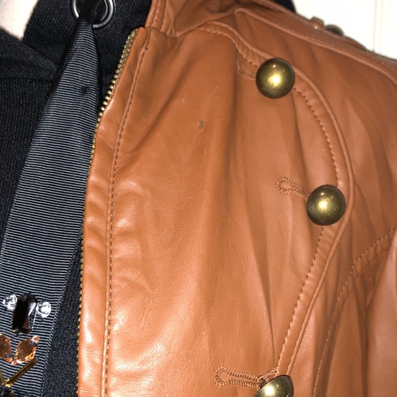 Brown Steve Madden leather coat - Picture 6 of 7